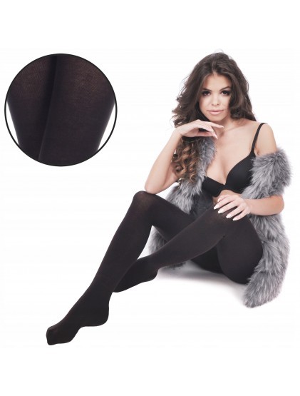 Orirose WŁOSKIE Rajstopy BAWEŁNIANE kryjące COTTON