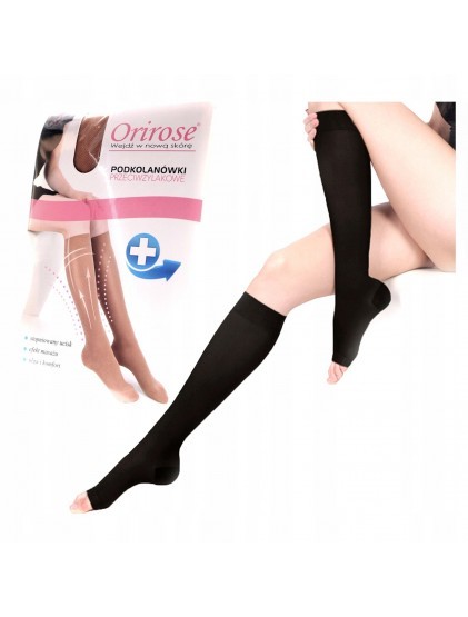 BEZPALCOWE PODKOLANÓWKI PRZECIWŻYLAKOWE 23/32 mmHg