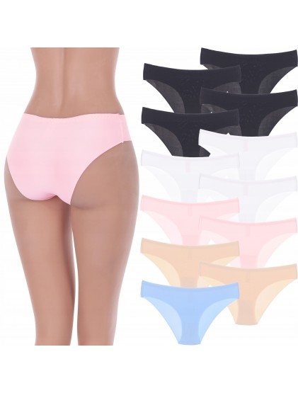 KOMPLET MAJTKI damskie Figi Tangi LASEROWE Orirose