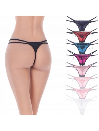 KOMPLET STRINGI MAJTKI damskie koronkowe Orirose